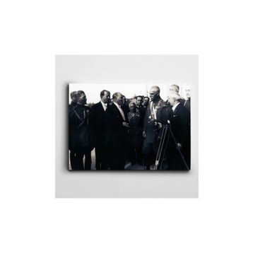 Atatürk Ve İran Şahı Kanvas Tablo