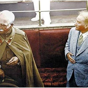 Atatürk Ve İran Şahı Kanvas Tablo