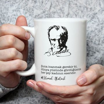 ATATURK677 Mustafa Kemal Atatürk Sihirli Kupa Bardak