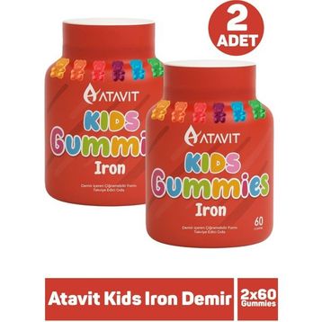 Atavit Kids Iron 2x60 Çiğnenebilir Tablet