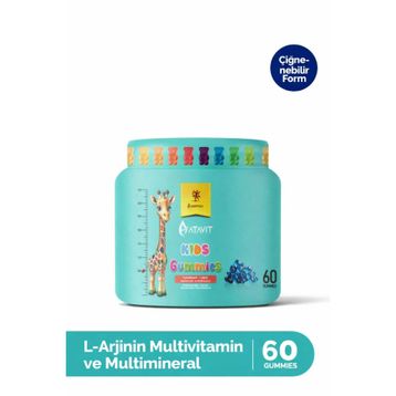 Atavit Kids L-Arjinin Multivitamin 60 Çiğnenebilir Tablet