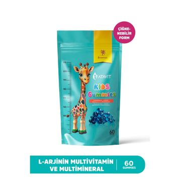 Atavit Kids L-Arjinin Multivitamin 60 Çiğnenebilir Tablet