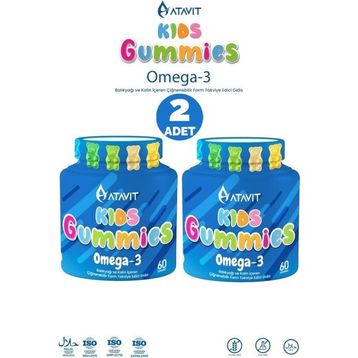 Atavit Kids Omega 3 2x60 Çiğnenebilir Tablet Balık Yağı