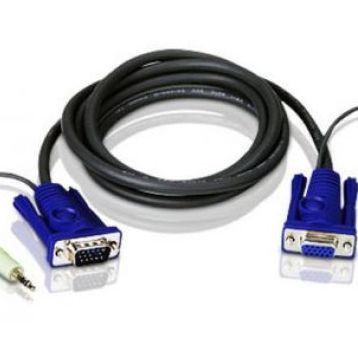 ATEN 2L-2402A VGA Audio Cable 1.8m KVM Kablosu