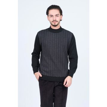 Ateş Triko 6092074 Siyah Erkek Kazak