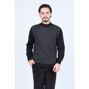 Ateş Triko 6092074 Siyah Erkek Kazak