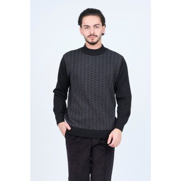 Ateş Triko 6092074 Siyah Erkek Kazak