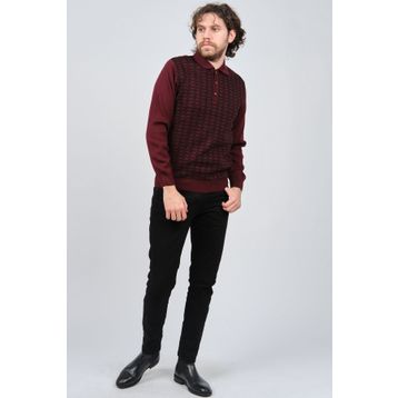 Ateş Triko 6092101 Bordo Erkek Kazak