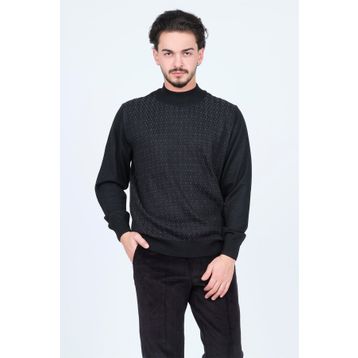 Ateş Triko 6092254 Siyah Erkek Kazak