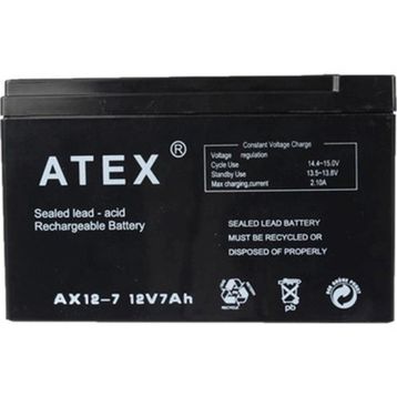Atex AX-12V 7AH Bakımsız Kuru Akü