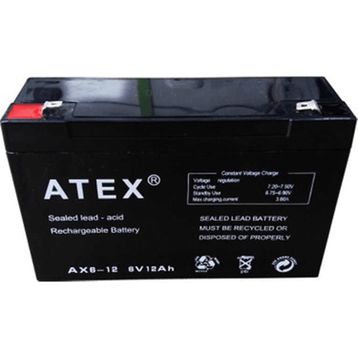 Atex AX-6V 12AH Bakımsız Kuru Akü