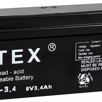 Atex AX6-3.4 6 V 3.4 Amper Yatık Akü