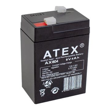 Atex AX604 4 A 6V Kalın Akü
