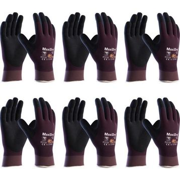 Atg Maxidry® 56-427 Fully Sarı Medium No:8 6 Çift İş Eldiveni