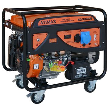 Atimax AG10000E 9 kVA Benzinli Marşlı Monofaze Jeneratör