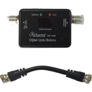 Atlanta ASF2025 Dijital Uydu Bulucu + Test Ara Kablosu