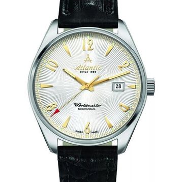 Atlantic 51651.41.25G Siyah Deri Erkek Kol Saati