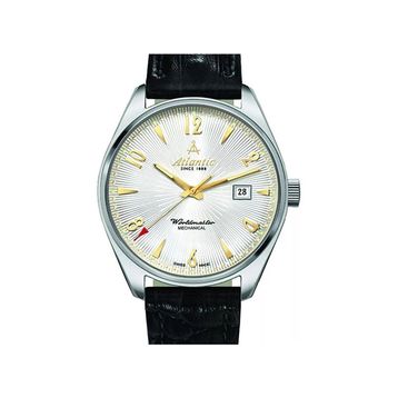 Atlantic 51651.41.25G Siyah Deri Erkek Kol Saati