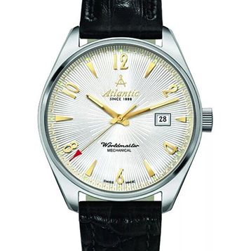 Atlantic 51651.41.25G Siyah Deri Erkek Kol Saati
