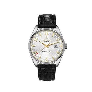 Atlantic 51651.41.25G Siyah Deri Erkek Kol Saati