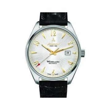 Atlantic 51651.41.25G Siyah Deri Erkek Kol Saati