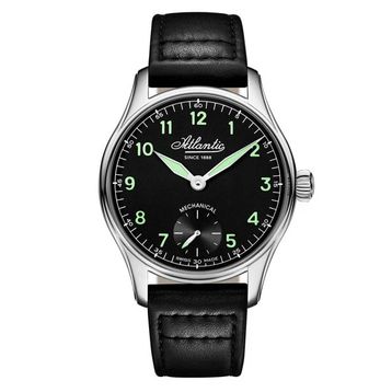 Atlantic 52952.41.63 Siyah Deri Erkek Kol Saati