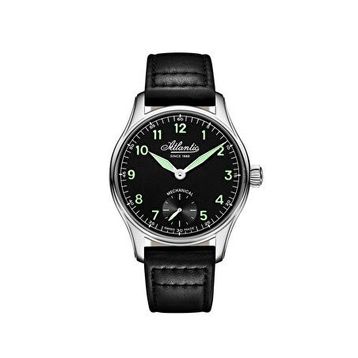 Atlantic 52952.41.63 Siyah Deri Erkek Kol Saati