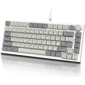 Attack Shark K85 Gri RGB %75 TKL Manyetik Switch Kablolu Mekanik Gaming Klavye