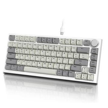 Attack Shark K85 Gri RGB %75 TKL Manyetik Switch Kablolu Mekanik Gaming Klavye