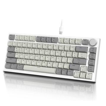 Attack Shark K85 Gri RGB %75 TKL Manyetik Switch Kablolu Mekanik Gaming Klavye