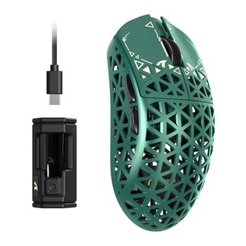 Attack Shark R5 Ultra Carbon Fiber 8K Yeşil Şarjlı Optik Kablolu/Kablosuz Gaming Mouse