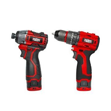 Attlas ATBL 16 ID-202C + ATBL 16 PD-202C 16 V 2x2 Ah Akülü Kömürsüz Darbeli Matkap
