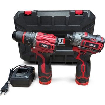 Attlas ATBL 16 ID-202C + ATBL 16 PD-202C 16 V 2x2 Ah Akülü Kömürsüz Darbeli Matkap