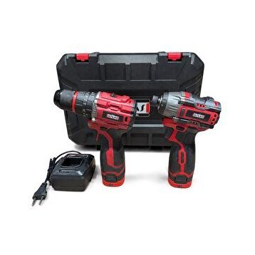 Attlas ATBL 16 ID-202C + ATBL 16 PD-202C 16 V 2x2 Ah Akülü Kömürsüz Darbeli Matkap