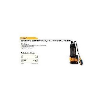 Attlas V1100D-F Drenaj Pompası