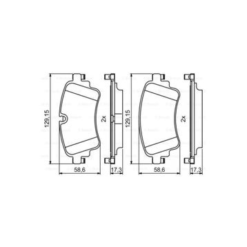 Audi 0986494833 A4 1.4 TFSI 15- Arka Fren Balatası