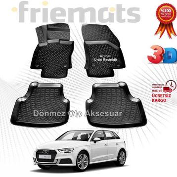 Audi A3 2004 Model 3D Havuzlu Paspas