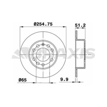 Audi A3 2005/2008 Arka Fren Diski