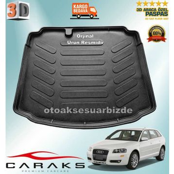 Audi A3 HB 2006-2012 Sonrası 3D Bagaj Havuzu