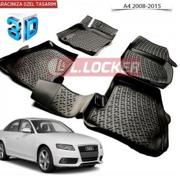 Audi A4 2008-2014 3D Havuzlu Paspas