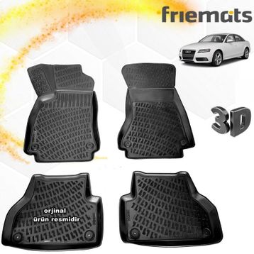 Audi A4 2008-2014 3D Havuzlu Paspas