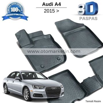 Audi A4 2016-2021 3d Havuzlu Paspas