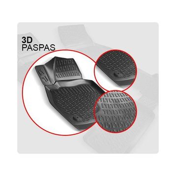 Audi A4 B5 1995-2001 3D Siyah Havuzlu Paspas Seti
