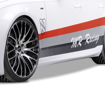 Audi A4 B8 2008 - 2012 RS4 Plastik Yan Marşpiyel Seti