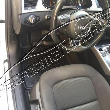 Audi A4 B8 2008-2015 Siyah 3D Havuzlu Paspas