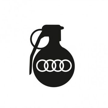 Audi Araba tampon El Bombası Yapıştırma Sticker