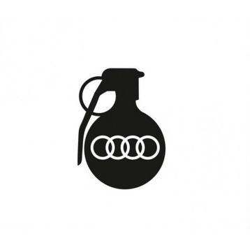 Audi Araba tampon El Bombası Yapıştırma Sticker