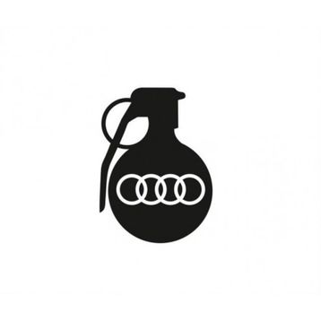 Audi Araba tampon El Bombası Yapıştırma Sticker