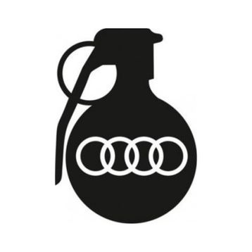 Audi Araba tampon El Bombası Yapıştırma Sticker