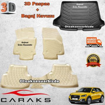 Audi Q2 2016-2019 3D Bagaj Havuzu
